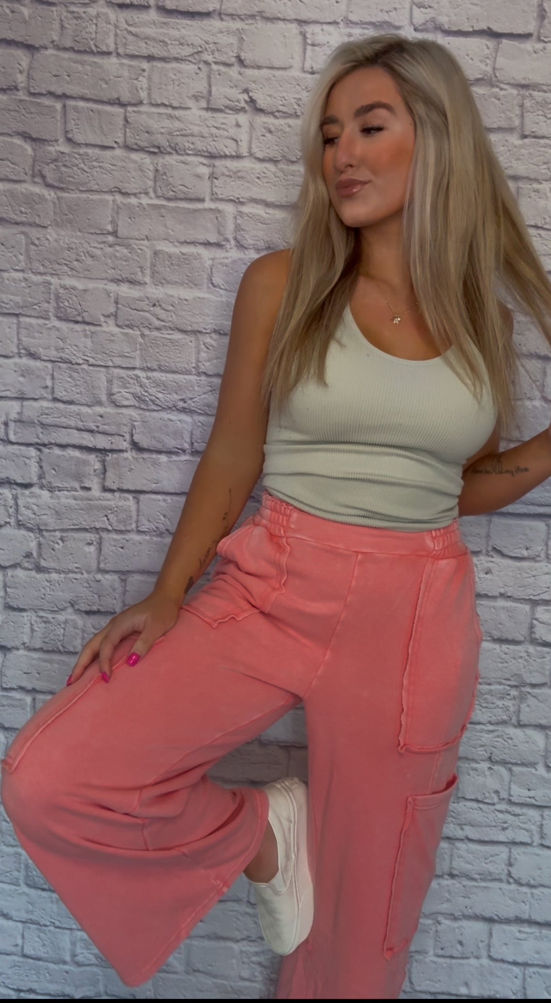 Coral Crush Sweatpants